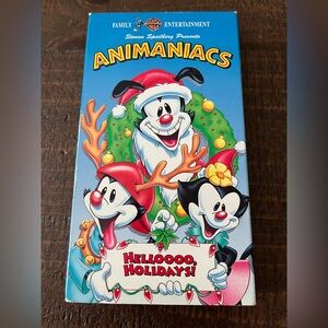 Animaniacs Christmas VHS Tape- Hellooo Holidays!